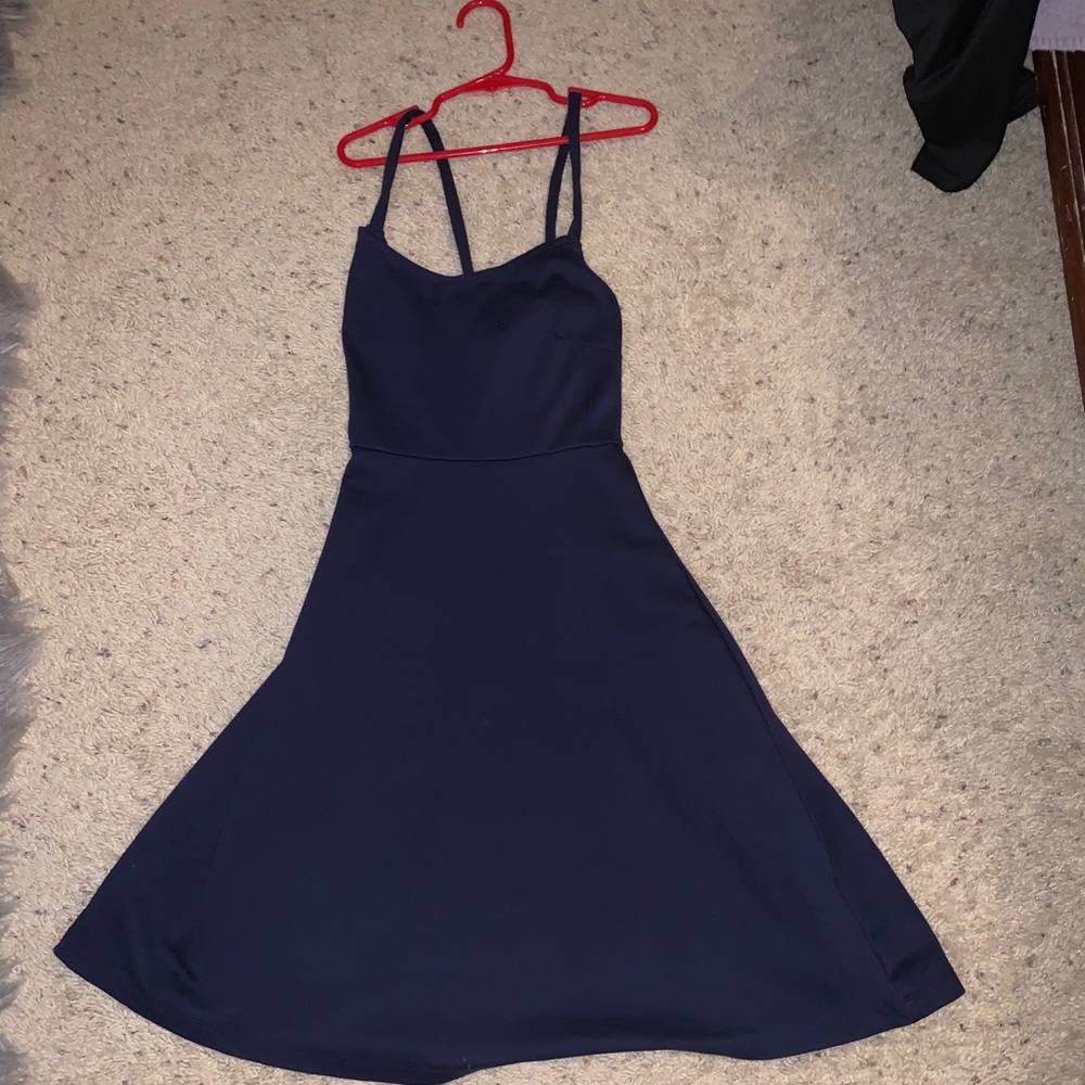 navy blue dress
